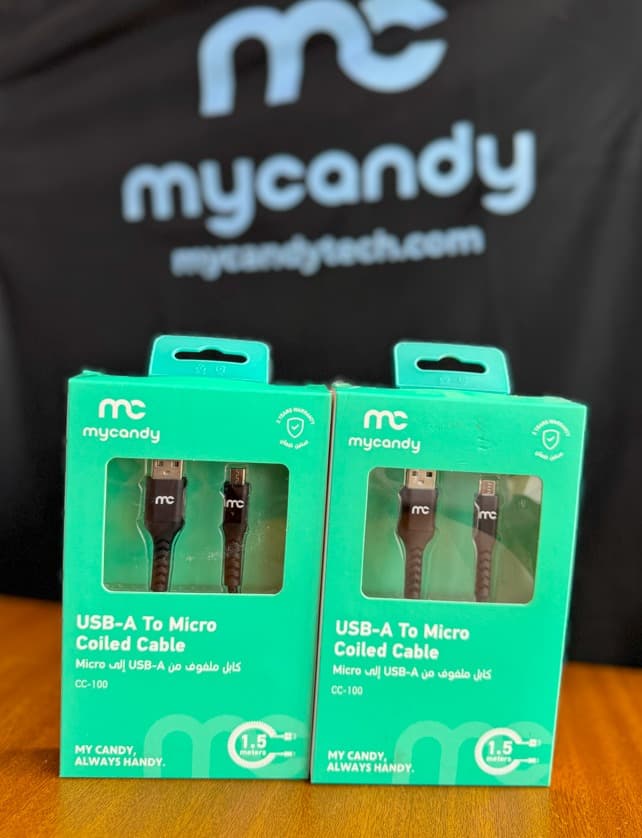 MYCANDY CC-100 Cable Coiled USB-A to Micro